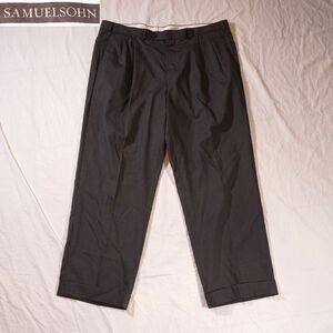 Samuelsohn Dress Pants 40x29 Black Grey